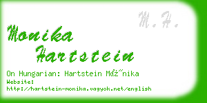 monika hartstein business card